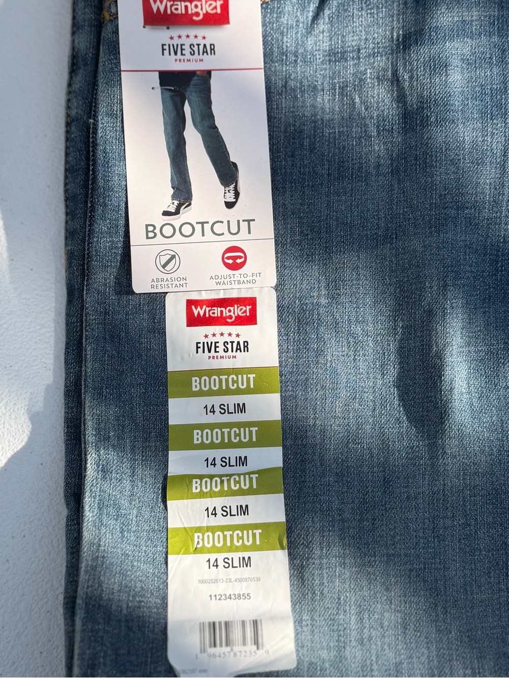Wrangler Bootcut Men's Jeans - Light Blue Wash